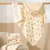 담요 yyds 90x90cm cotton baby 담요 흡수성 swaddles 랩 부드러운 통기성 작은 퀼트