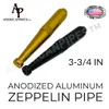 AmericanPipes（TM）喫煙金属パイプ / Zeppelin型陽極酸化アルミニウム / Made in USA