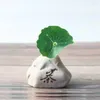 Wazony mini kamienny kształt wazon kreatywny ceramiczny staare zen hydroponiczne garnki roślinne małe świeże wkładki kwiatowe