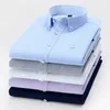 Camisa a cuadros para hombre Oxford para manga larga de alta calidad 100% puro algodón suave comodidad suave fit camisetas 240403