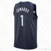 5 Anthony Edwards Rudy Gobert Karl-Anthony Towns Basketball Jersey Naz Reid Timberwolve Dangelo Russell Wendell Moore Jr. Jaden McDaniels 2024 City Mike Conley