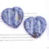 Decorative Figurines Faux Hand Polished Stone Heart Shaped Massage Ornament Unique Forgetfulness Fine Workmanship Thumb For Love Meditation