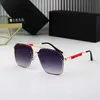 Top Luxury Sonnenbrille Herren Nylon Objektivdesignerinnen Frauen -Herrenbrille Premium Eyewear Frauen Brillen Rahmen Retro Metal Sonnenbrille mit Box Leopard Print 0858