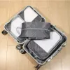 Bags 4 Set Suitcase Compression Packing Cubes Travel Luggage Packing Cubes Luggage Cubes with Shoe Bag Clothes Bag