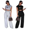 Luxe designer Tracksuit Tracksuit Summer Mouwess T -shirt Dames tanktop Yoga Wear Sak Dames Vest Losse yogabroek Twee delige set