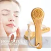 Facial Cleansing Brush Bamboo Hair Facial Cleansing Massage Face Care Brush Deep Pore Cleansing Aparelho De Massagem Facial