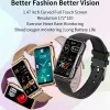 Regarde Xiaomi Smart Watch Men Femmes Smartwatch Men Men Electronics Clock for Android iOS Fitness Tracker New Fashion Smartwatch Femmes