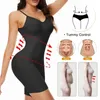 Bodys de bodys arrière sexy Full Corps Shaper Talmy Control Trainer Trainer Slimming Sheat Butt Butt Push Up Up High Shimmer Shapewear 240420
