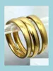 Bandringen hele 30 stcs 6 mm eenvoudige band goud 316L bruiloft engagment roestvrijstalen ringen sieraden vinger ring comfort del