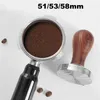 Tampers manipulowanie 54 mm wyrównanie 51 mm 58 mm dystrybutor Temper Ripple Hammer Espresso naciśnij 53 mm narzędzie do kawy 240410