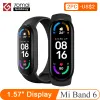 リストバンドXiaomi Mi Band 6スマートブレスレット6カラーアモレッド血液酸素スマートバンドフィットネストレーカー心拍数bluetooth防水マイバンド6