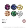 Stud Earrings 6 Color Full Zircon Style Glam Fashion Good Jewerly For Women Gift In 925 Sterling Silver Super Deal