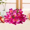 Decorative Flowers Fake Silk Flower Elegant Artificial Lily Branch For Home Wedding Party Decor Faux Arrangement With 10 Heads Stem Indoor