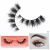 Natural Mink Wimpern Flare 3d falsche Wimpern Leichtes Volumen kurz wiederverwendbare Grausamkeiten freier Wispy Fake 240420