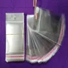 1000 PCS Lot klarer selbstkleber Dichtung Plastiktüten transparent wiederverschließbare Cellophan -Polypackbeutel Opp -Beutel mit Hangloch T22934