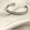Bangle Ladies Bracelet Sliver Classic Stainless Steel Open Cuff For Women Perfect Addition To Any Outfit