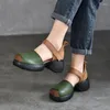 Sandalet Koznoy 6cm İnek Süet Orijinal Deri Botlar Moccasins Hook Kadınlar Moda Yaz Baca Ayak Bileği Giden Motosiklet Ayakkabıları