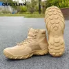 Cycling Shoes Tactical Boots Men Women Outdoor Army Military Climbing Hiking Breathable Mid-top Men's Desert Combat