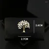 Broszki klasyczne lśniące pachira Macrocarpa Tree Brooch Men and Women Wysokiej jakości garnitur kombinezonu sweter SWETER KORSAGE BINEGRY 5566