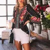 Frauenblusen Fashion Streetwear Streetwear Sommer Amazon Wunsch verkaufen locker druck t long ärme V-Ausschnitt Hemd weiblich
