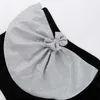 Urban Seksowne sukienki Seksowne bezprzedawane plisowane sukienki damskie eleganckie shinny bow mini vestidos 2024 elegancka patchwork bankietowe szaty wieczorowe y240420