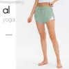 Desginer Alooo Yoga Woman Pant Top Women Al Three-point Fitness Shorts Womens Summer Hot Pants Night Running Anti-light Sports Casuquick Drying