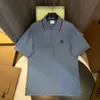 Модные бизнес-полосы мужская футболка Дизайнер Рубашка R Рубашка вывернут буквы Высококачественные футболки с короткими рукавами.