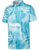 Herrpolos hawaiian växter 3d tryck polo skjortor för män kläder harjuku kort ärm cool knapp lapel tee skjorta fritid