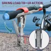 Rods Pole Steel Carp Fishing Tool Smart Fish Catcher Automatisk dubbelfjäderfiskstång Holder Antioxidation fördubblar ny