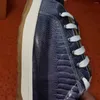 Sapatos casuais Batmo 2024 Chegada Avestruz de moda Skin Homens Causal Sneakers de couro genuíno PDD249