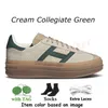 Vet platform ontwerper Casual schoenen Cream Collegiate Green Pink Gum White Black Women Sports Trainers topkwaliteit mode OG suede lederen vrouw sneakers