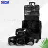 Carry-ons Women Rolling Cosmetic Organizer Case Train Case Multilayer Tattoo Makeup Storage Bag With Wheels Beauty Tool Kit Trolley Påsar