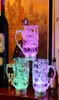 Mugs LED Dragon Cup Glowing Glass Wine Beer Flashing Light Mug Coffee Milk Tea Whisky Bar Travel Gift1482237