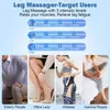 Leg Massage Apparatus Air Compression Calf Massager Heated Foot Machine Body Massagers Relaxation Treatment Masajeador 240415