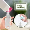 Storage Bottles 12 PCS Travel With Keychain 2Oz/50Ml Portable Plastic - Leakproof Squeeze Flip Cap