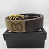 Ceinture de luxe Femmes Hommes Couiner Descente des ceintures Largeur de 3,8 cm de créateur de concepteur Black Brown Gold Letters