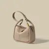 Milieuvriendelijke aangepaste solide echte beige bruine mini kersttas tas voor vrouwen