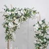 Dekorative Blumen Phalaenopsis Künstliche Blume Row Hochzeit Hintergrund Bühnenbühne