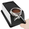 コーヒーマシンとシリコンマット付きのコーヒータンパータンパーストレージベースのコーヒーテンペンスタンドの頑丈なステンレス鋼タンピング240410
