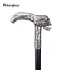 Skull Head Walking Cane Fashion Decorative Walking Stick Gentleman Elegant Cosplay Cane Knob Crosier 93cm 240416