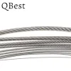 Accessoires QBest 5m / 10m 0,84 mm de diamètre 7x7 7x19 Structure 304 Câble filaire en acier inoxydable Câble mince Câble de levage de pêche plus doux