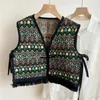Damesvesten Multifunctioneel etnische sjaalvest Zacht en comfortabel korte tops Casual shirt Geschikt voor Spring herfst 066c