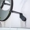 Badkamer wastafel kranen muur gemonteerd zwarte messing bassin kraan en koud water mixer tap single handle knop schakelaar