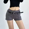 Women's Shorts A Line Shorts Women Summer Hot Girls Slim Design High Waist Retro Basic Black All-match Trendy Casual Females Y240420