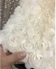 Donne New Design Fashion Elastico Elastico High Wiist Elegant 3D Rose Flower A-Line Gonna estiva