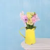 Vases Tin Flower Bucket Vintage Vase Metal Barrel Table Decorations Iron Farmhouse