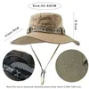 Bandanas Summer Men Bucket Hat utomhus UV -skydd Bred Brim Panama Safari Hunting Vandring Mesh Fisherman Beach Sunscreen Cap