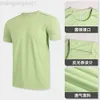 Desgoir Alooo Yoga T-shirt Top Centhe Homme Bref Men Summer Séchage rapide Tshirt Works Fitness Running Outdoor Sweatable Sweat Absinbing Mens Activity Slee