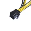 Professional 6pin a doble divisor de cable de alimentación de la tarjeta gráfica de 8pin para PC de la computadora con un modelo 2024 de longitud de 20 cm - Cable de alta calidad para