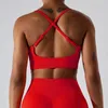 Outfit da yoga Nadanbao donna sportiva reggiseno senza cuciture top traspirato di moda tra croce femminile sport senza schienale abbigliamento da esterno